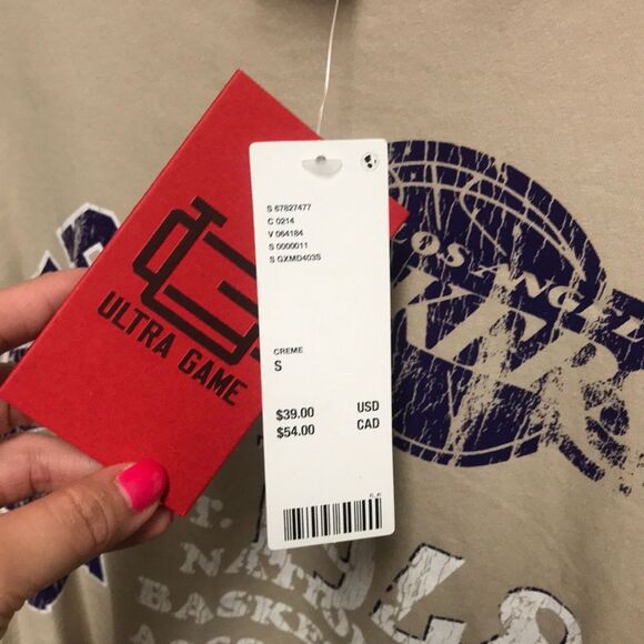 NWT Urban Outfitters Ultra Game Los Angeles LA Lakers Muscle Tee Mens S Tank NBA - Picture 3 of 5